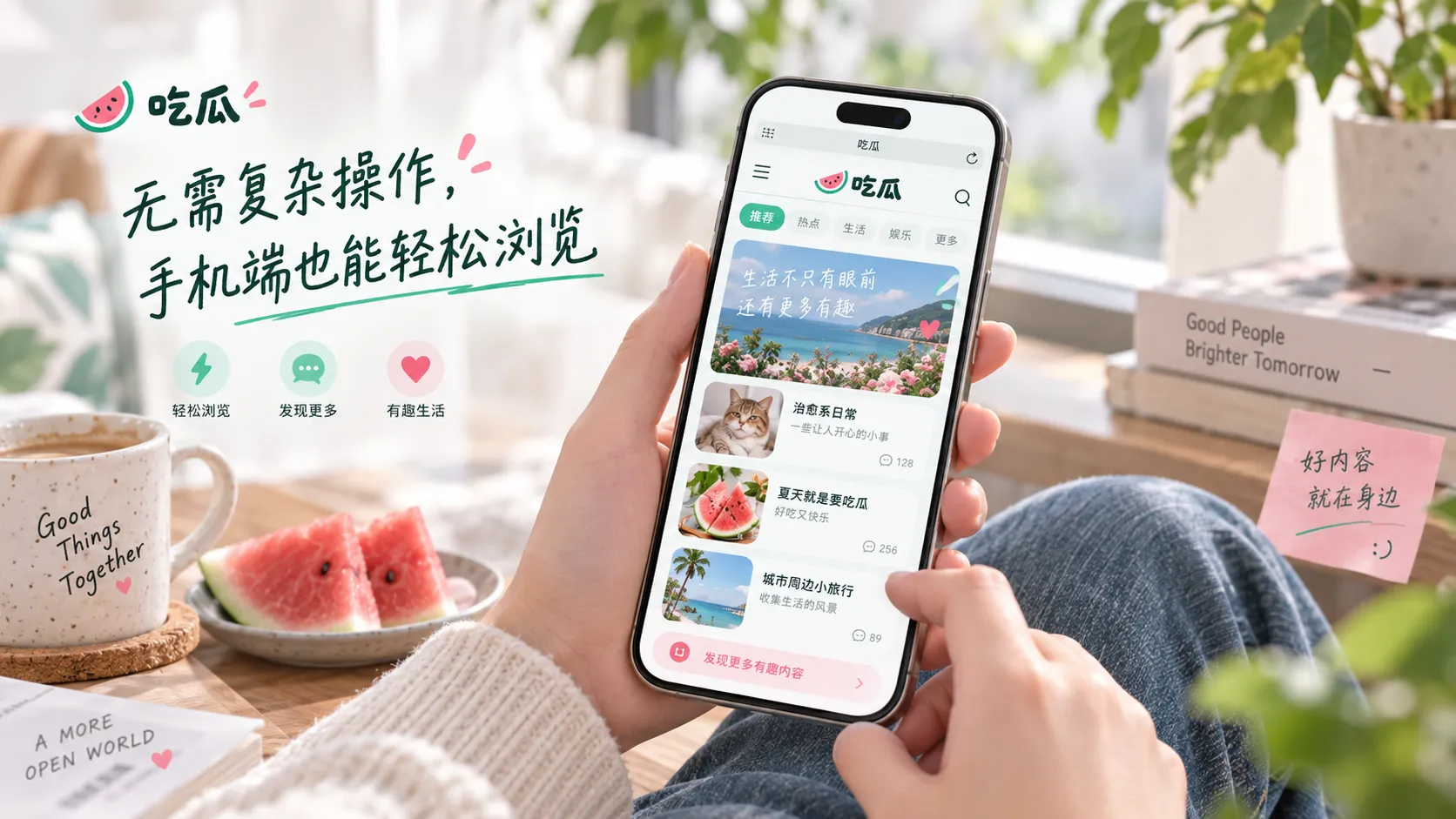 手机收藏网页与记录时间的示意